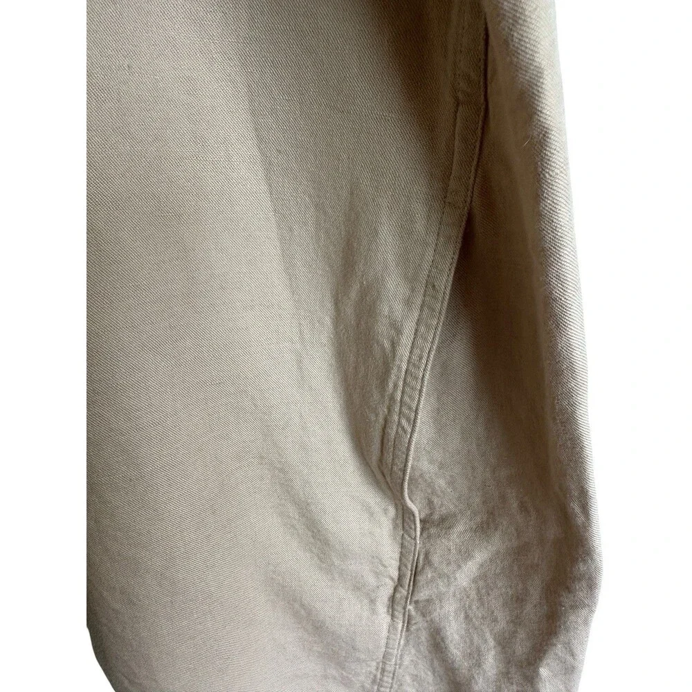 COS Shift Shirt Dress Sz 10 Short-Sleeve Pockets Summer Minimalist Linen Blend